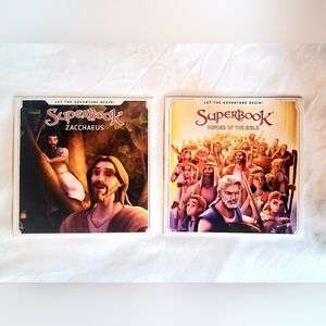 Superbook DVDs "Heroes Of The Bible" + Bonus Zacchaeus Story.